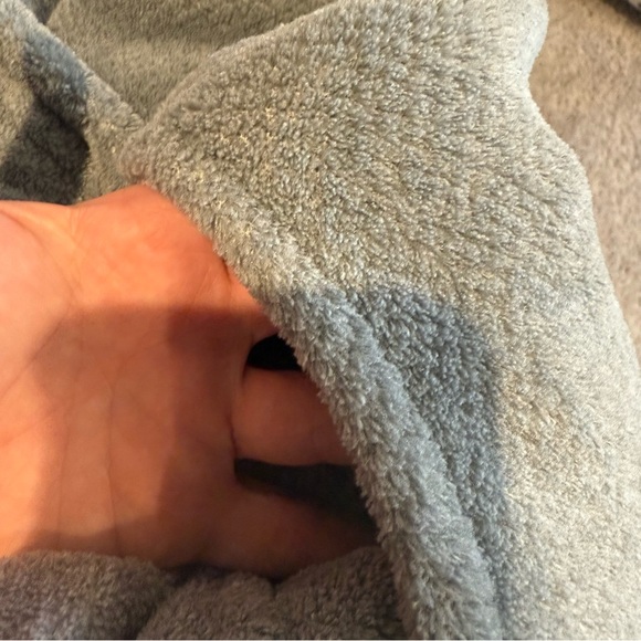 Patagonia Quarter Snap Gray and Teal Sweater Size Large - Picture 7 of 7